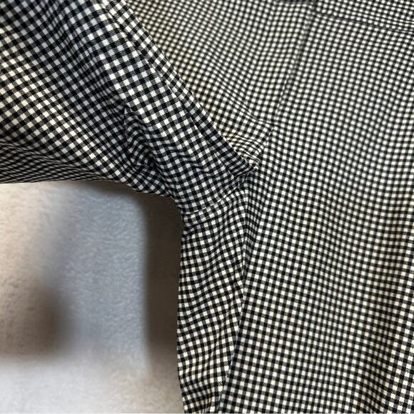 Zara Black & White Gingham Print High Rise Ankle Pants Size S - Picture 7 of 12